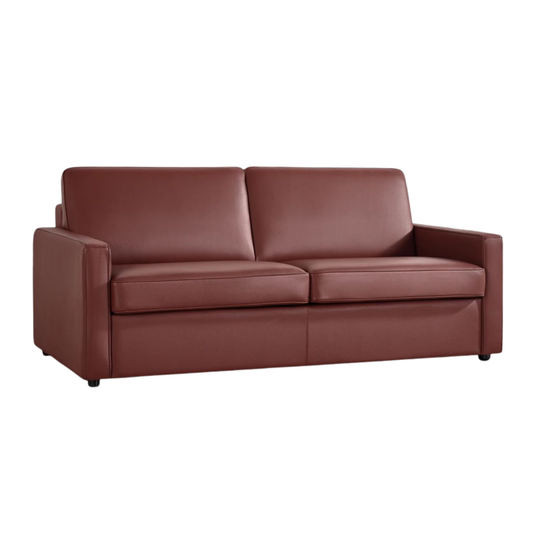 Klaussner Leon Leather And Fabric Queen Sleeper Sofa