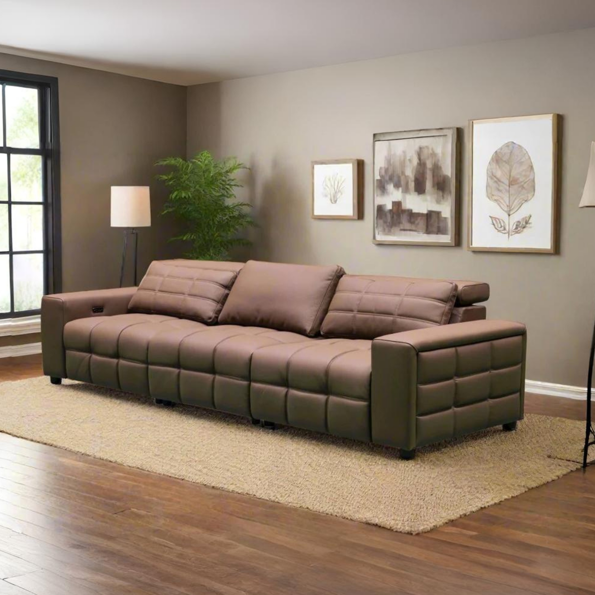 Klaussner Orlano 3-Seater Leather Power Reclining Sofa-ComfortDesign