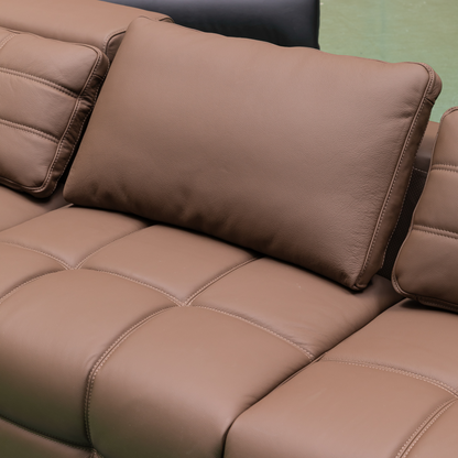 Klaussner Orlano 3-Seater Leather Power Reclining Sofa-ComfortDesign