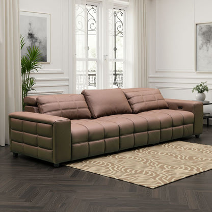 Klaussner Orlano 3-Seater Leather Power Reclining Sofa