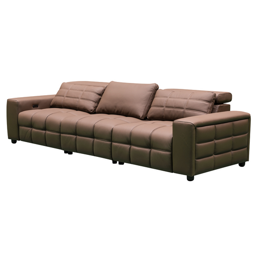 Klaussner Orlano 3-Seater Leather Power Reclining Sofa-ComfortDesign