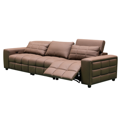 Klaussner Orlano 3-Seater Leather Power Reclining Sofa-ComfortDesign