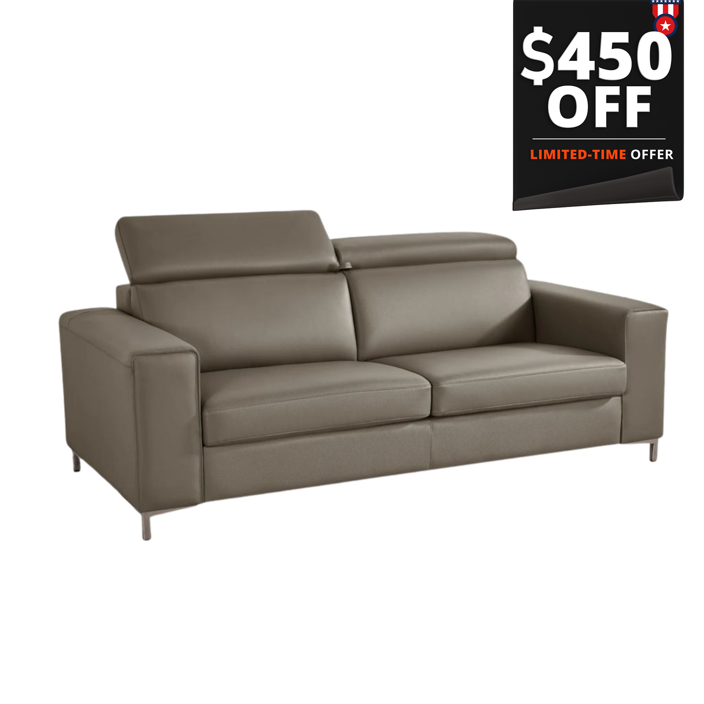 Klaussner Paris Queen Sleeper Sofa In Leather