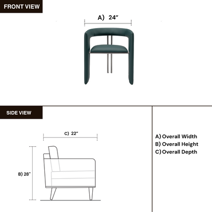 Klaussner Purezza Leather Dining Chair