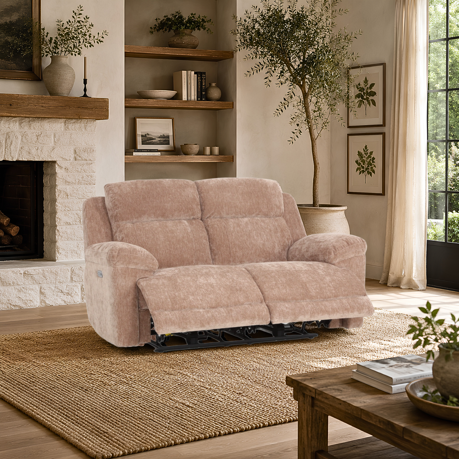 Klaussner Ravenwood Upholstered Power Reclining Loveseat-Comfort Design Furniture