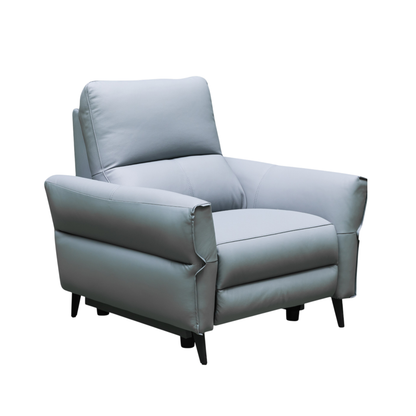 Klaussner Serenita Blue Leather Power Reclining Chair