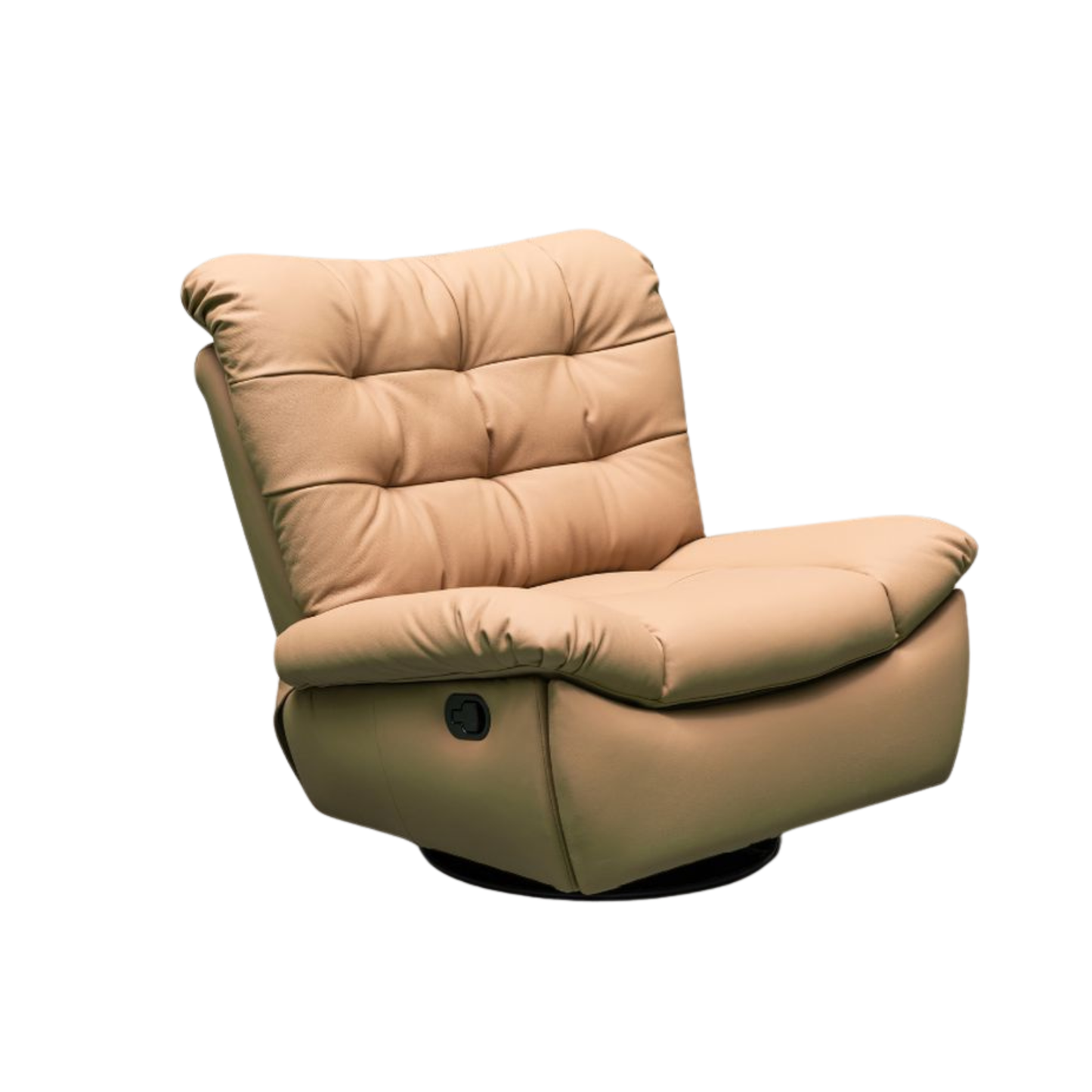 Klaussner Stella Swivel Glider Manual Recliner In Leather