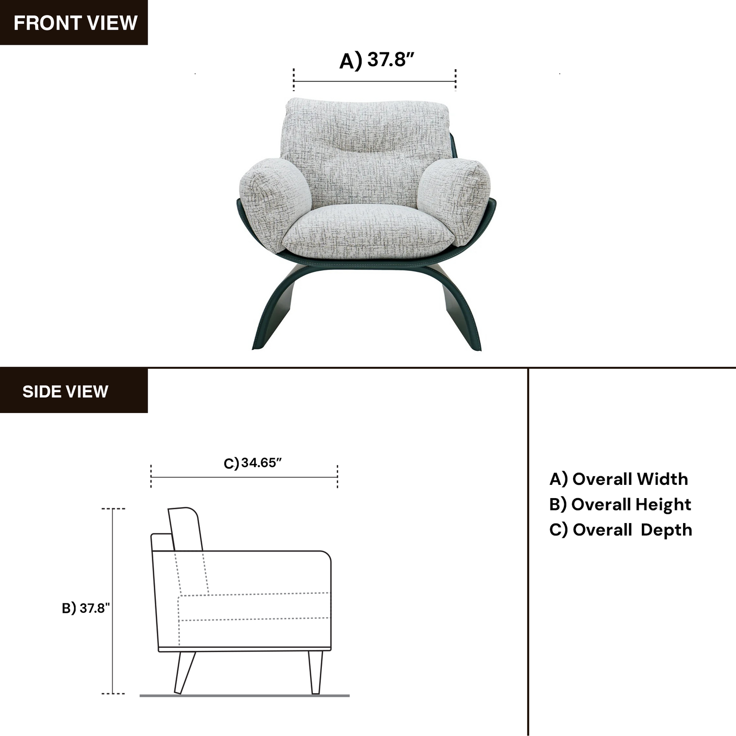 Klaussner Svelto Upholstered Leisure Lounge Chair