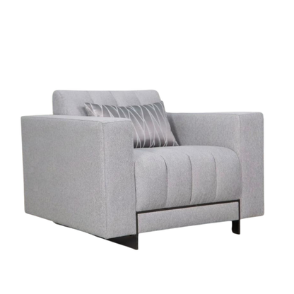 Klaussner Talento Tufted Fabric Chair with Track Arms