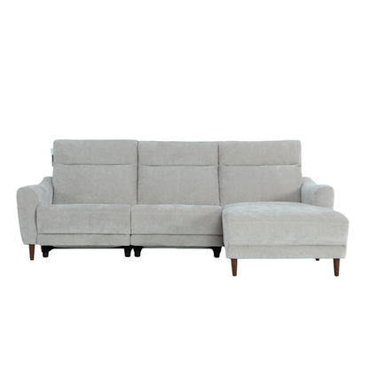 Klaussner Varenna Fabric Power Recliner Sectional Sofa with Chaise-Comfort Design Furniture