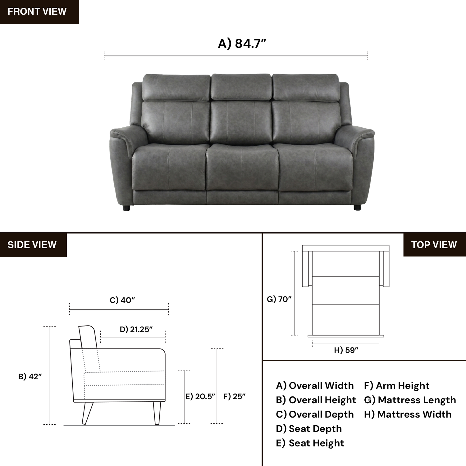 Klaussner Velisse Fabric 3 Seater Queen Sleeper Sofa-Comfortdesignfurniture