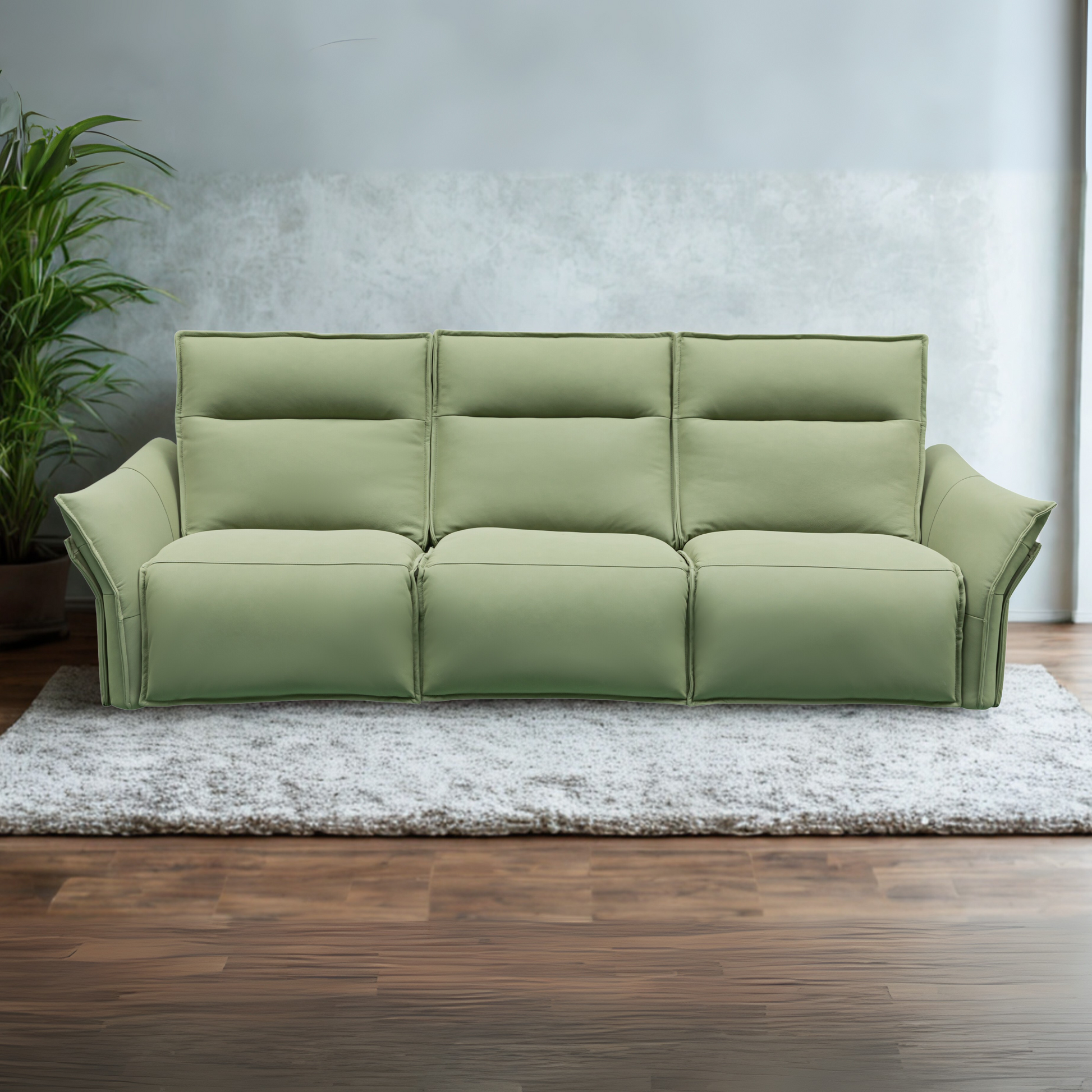 Klaussner Vittoria 3-Seater Leather Power Reclining Sofa-Comfort Furniture