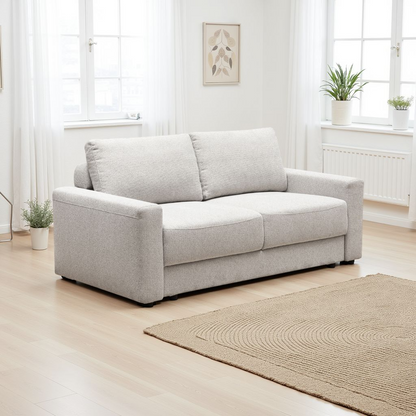 Klaussner Wigan Leather & Fabric GlideLift Convertible Sleeper Sofa-ComfortDesign