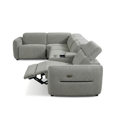 Klaussner Zentis Power Reclining Modular Sectional Sofa