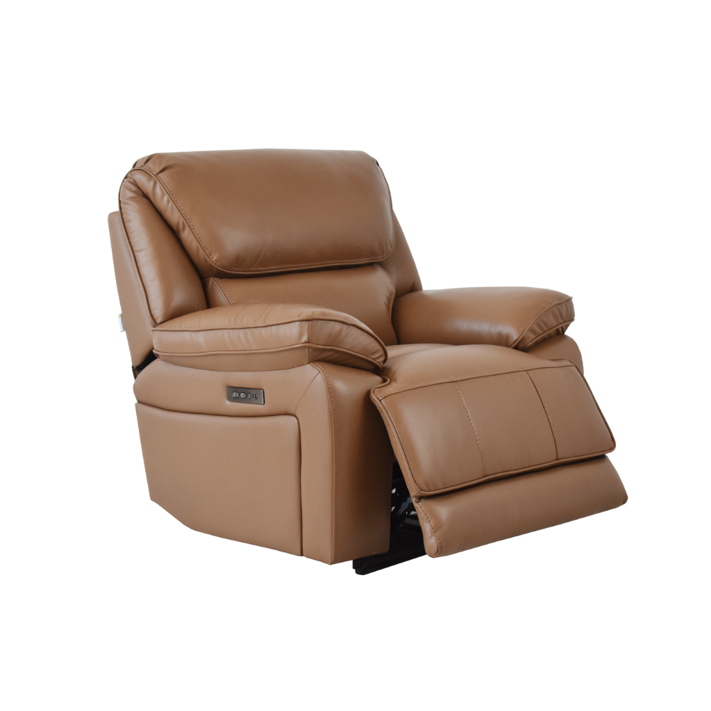 Klaussner Novera Dual Motor Power Recliner Chair with USB-C