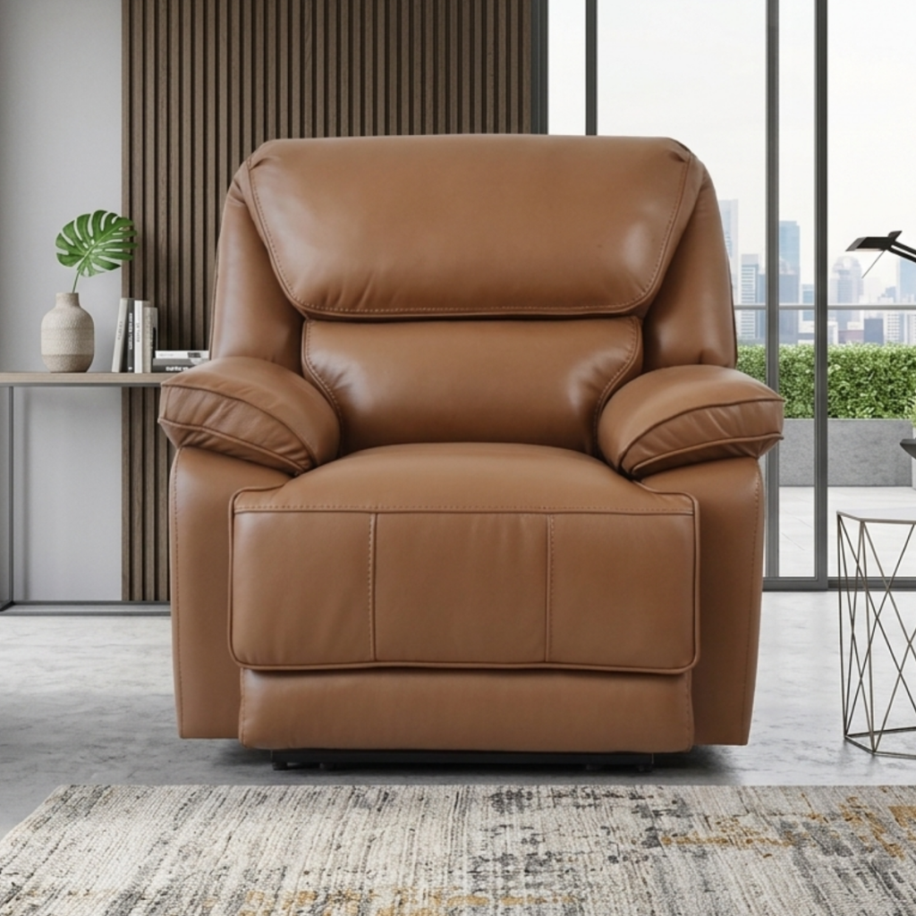 Klaussner Novera Dual Motor Power Recliner Chair with USB-C