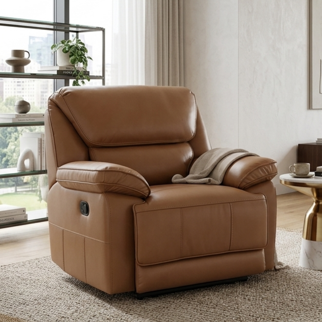 Klaussner Novera Dual Motor Power Recliner Chair with USB-C