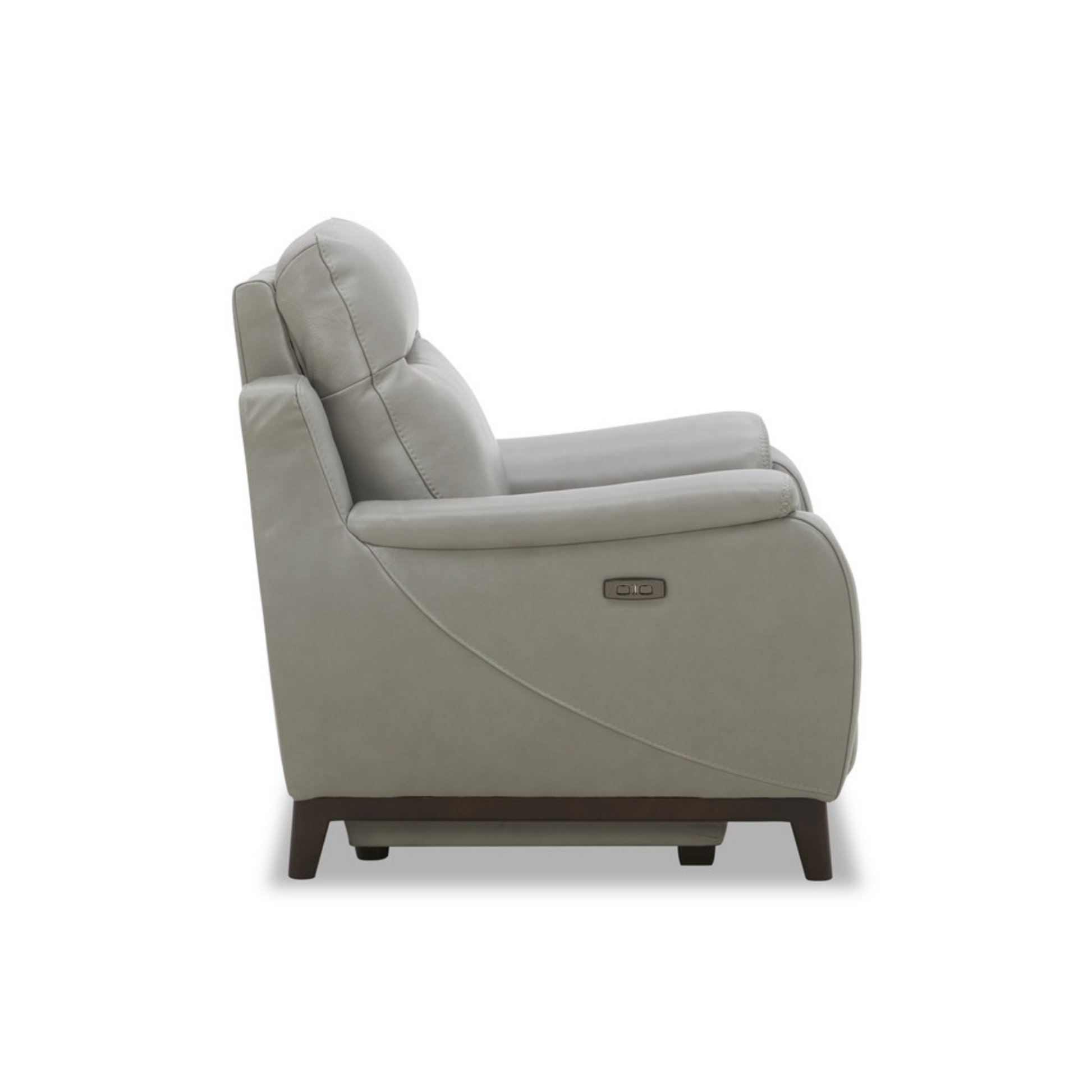 Lazaro Leather Power Recliner Chair | Extended Footrest | Gio Italia- Comfort Furniture