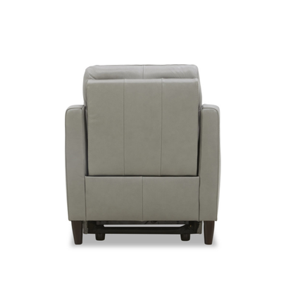 Lazaro Leather Power Recliner Chair | Extended Footrest | Gio Italia- Comfort Furniture