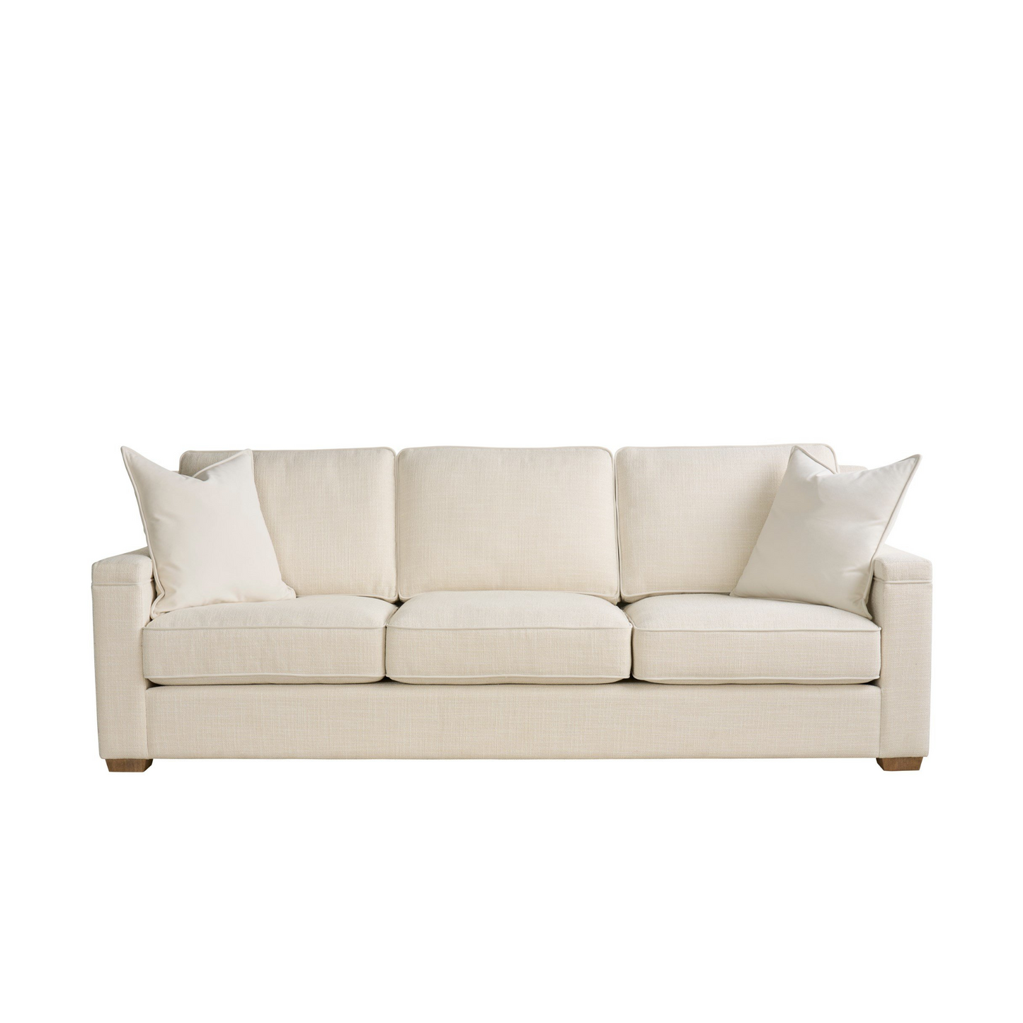 Universal Leah 3 Fabric Seater Sofa in Beige Color
