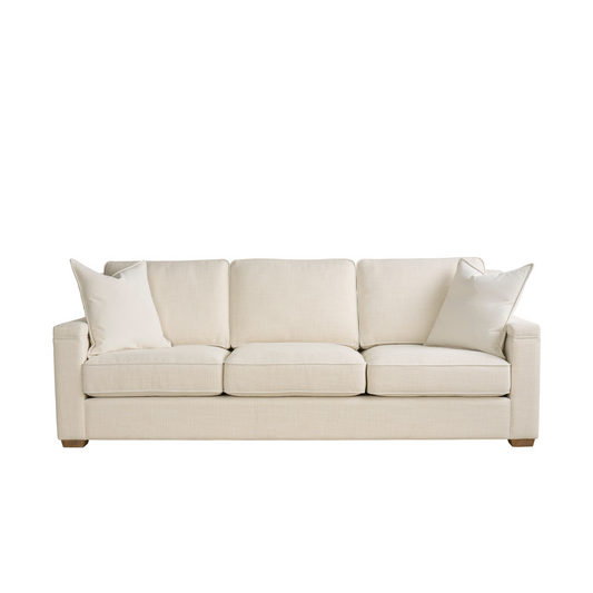 Universal Leah 3 Fabric Seater Sofa in Beige Color