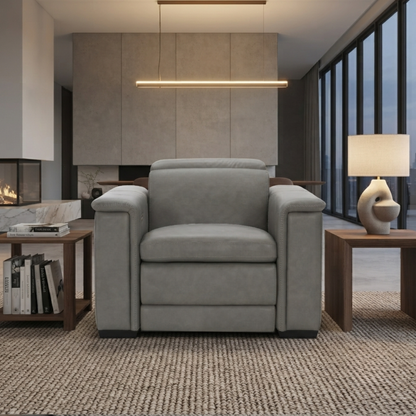 Bernhardt Lioni Leather Power Motion Recliner Chair-Comfort Design Furniture
