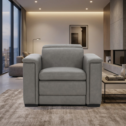 Bernhardt Lioni Leather Power Motion Recliner Chair-Comfort Design Furniture
