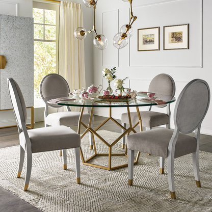 Universal Love Joy Bliss Oval Side Chair