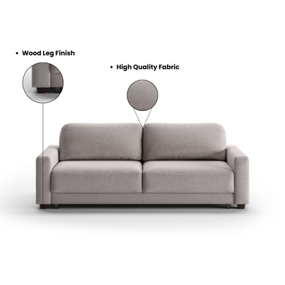 Luonto Belton Performance Fabric  Sofa Sleeper with Power & Manual Conversion-comfortdesignfurniture