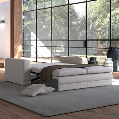 Luonto Cove Fabric Hybrid Deluxe Sleeper Sofa in King and Queen Size