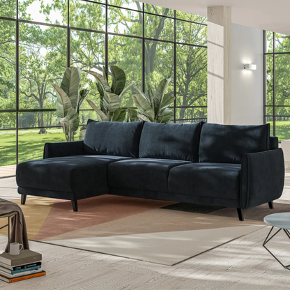 Luonto Dolphin Full XL Sleeper Sofa with Reversible Chaise