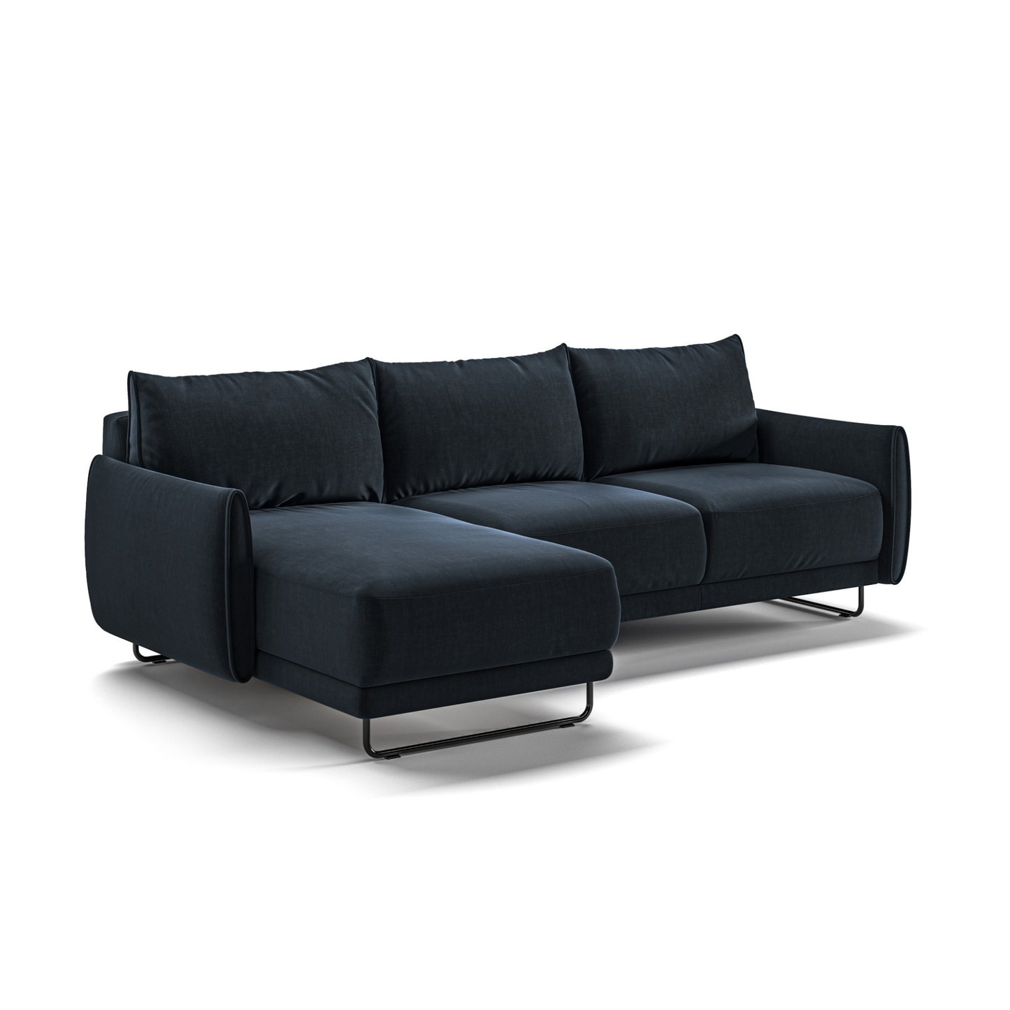 Luonto Dolphin Full XL Sleeper Sofa with Reversible Chaise