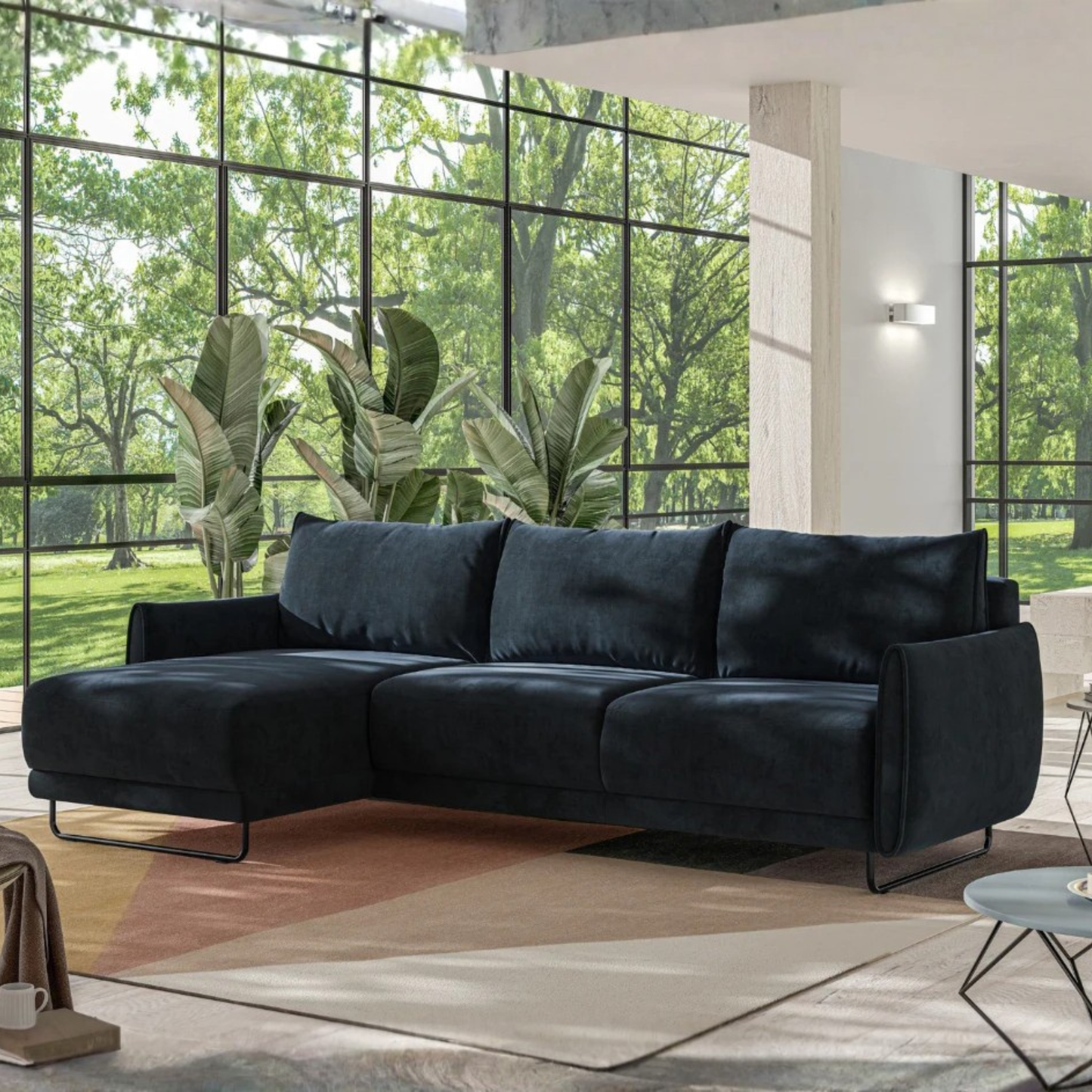 Luonto Dolphin Full XL Sleeper Sofa with Reversible Chaise