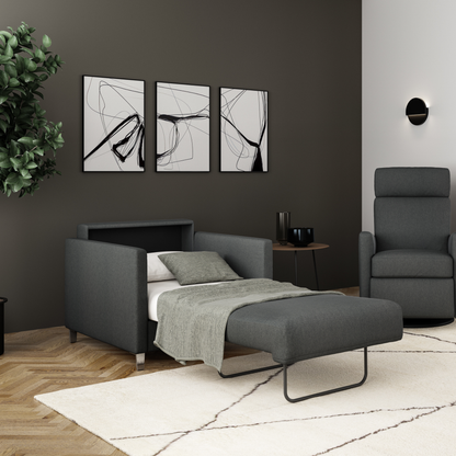 Luonto Elfin Fabric Sleeper Sofa With Nest Function