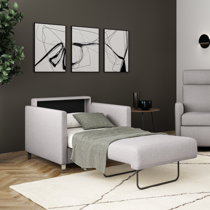 Luonto Elfin Fabric Sleeper Sofa With Nest Function