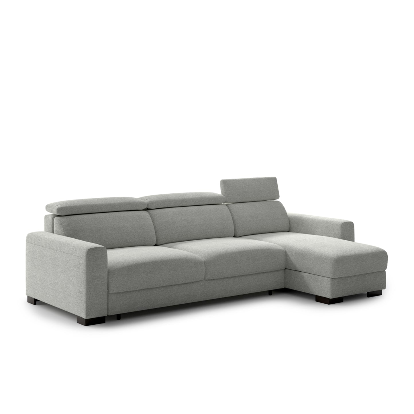Luonto Elliot Fabric Reversible Chaise Sleeper Sectional Sofa (King/Queen)