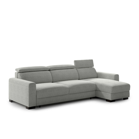 Luonto Elliot Fabric Reversible Chaise Sleeper Sectional Sofa (King/Queen)