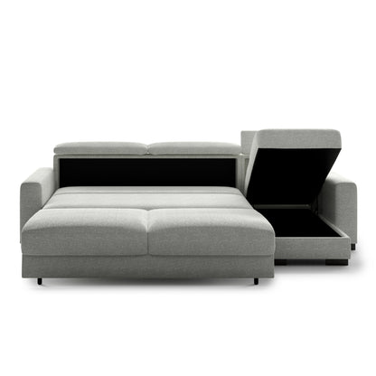 Luonto Elliot Fabric Reversible Chaise Sleeper Sectional Sofa (King/Queen)