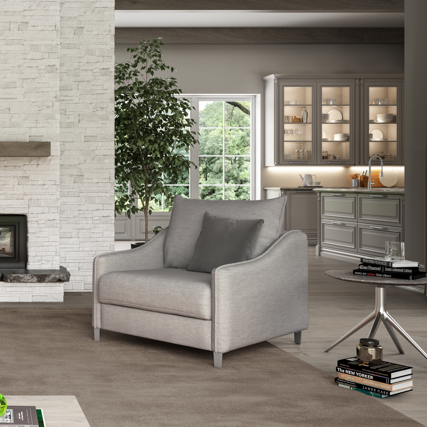 Luonto Ethos Fabric Sleeper Sofa With Nest Mechanism