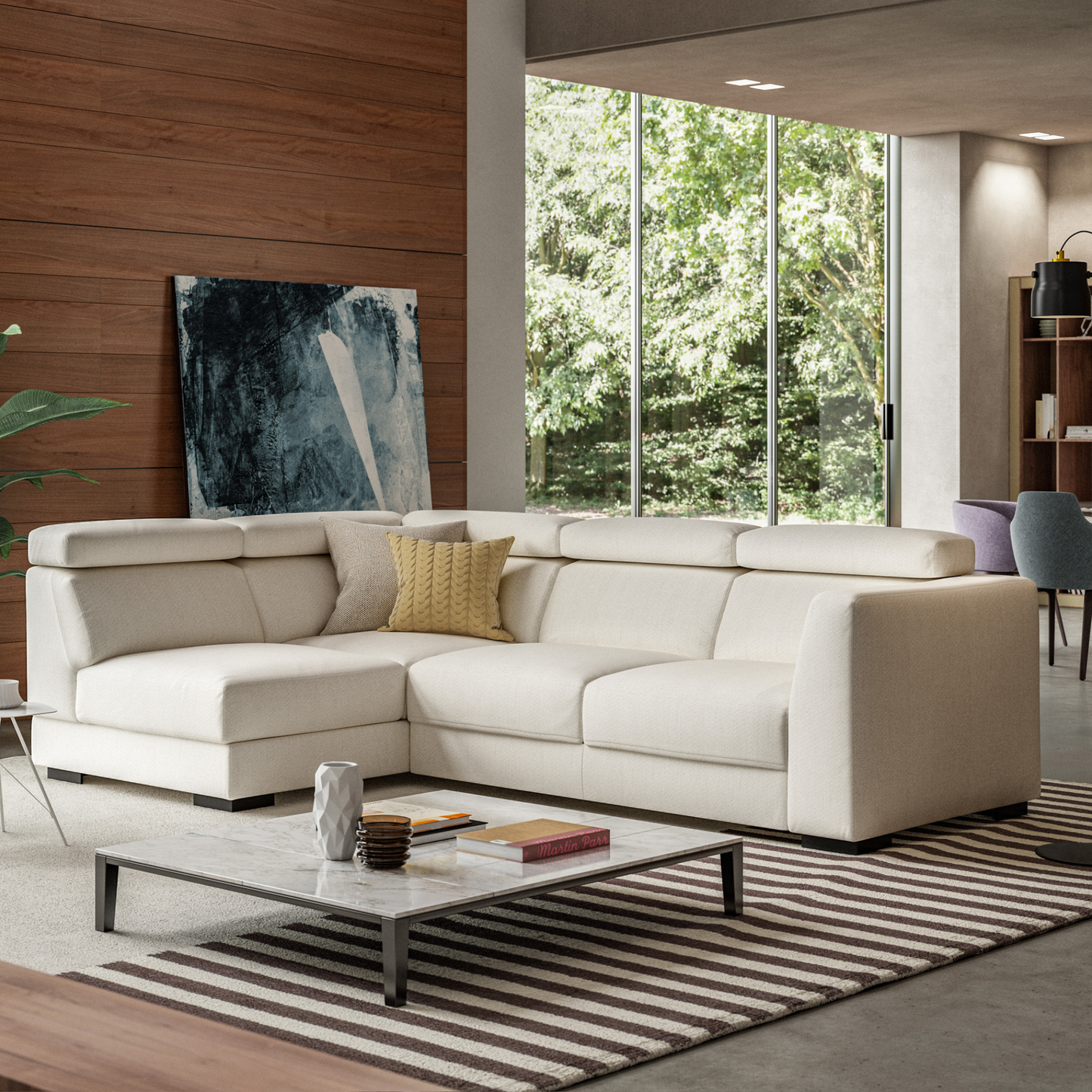 Luonto Halti L-Shaped Full XL Sectional Sleeper Sofa with Storage Chaise