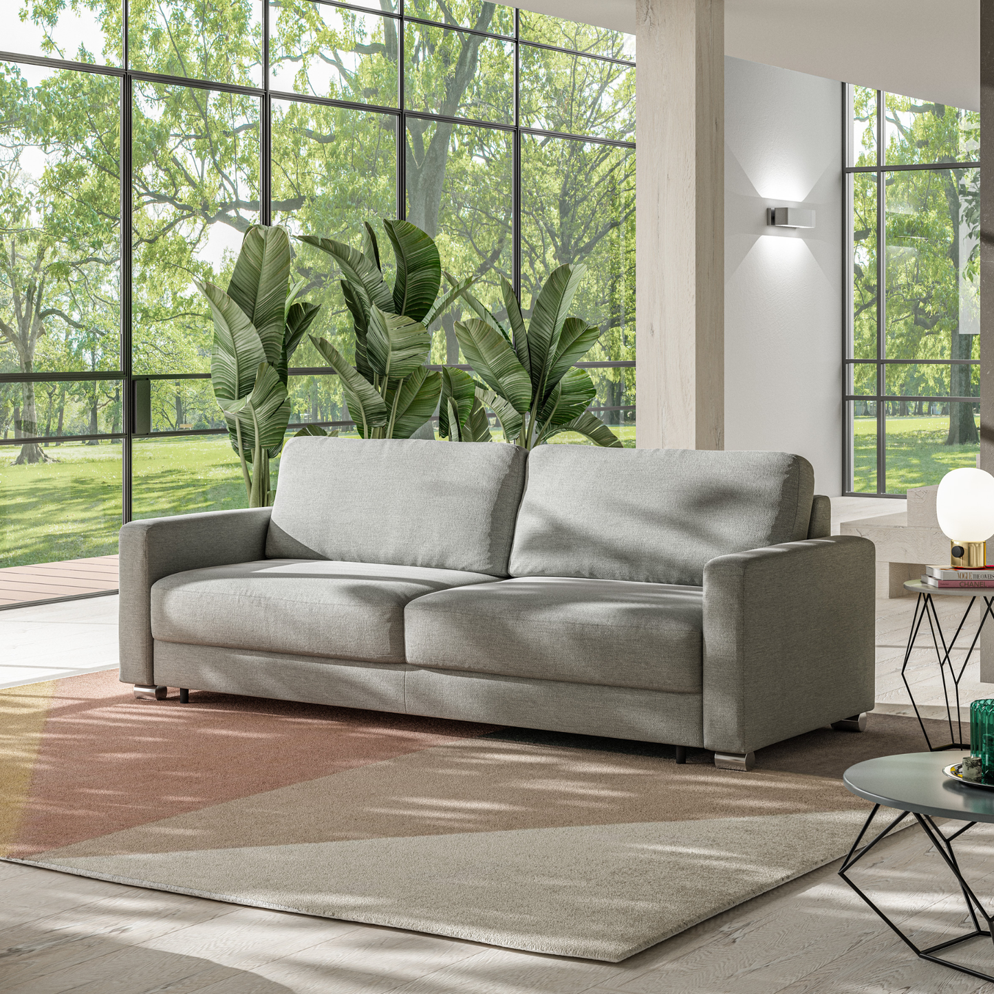 Luonto Hampton Fabric Sleeper Sofa with Hybrid Function