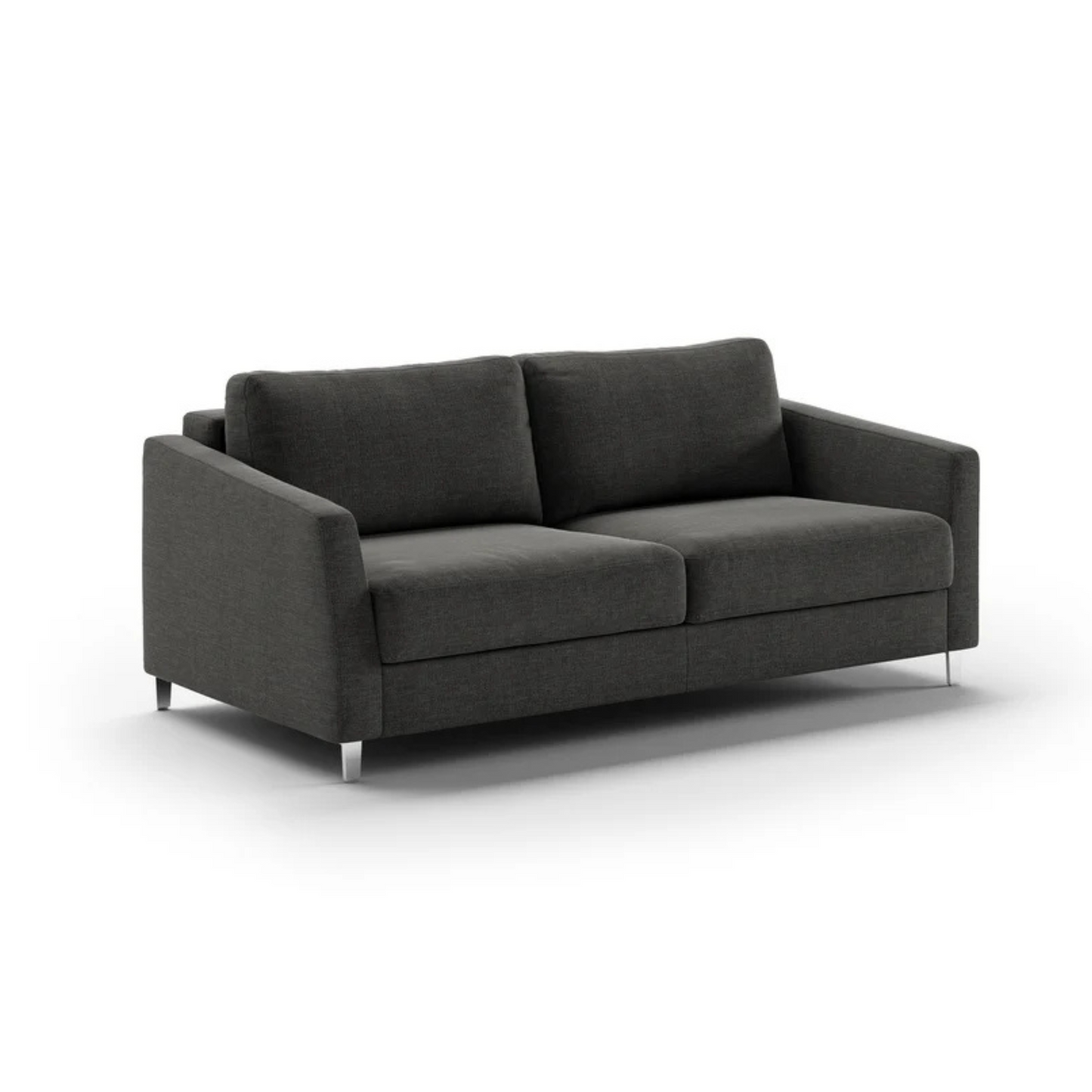 Luonto Monika Fabric Queen Sleeper Sofa With Wood or Chrome Legs