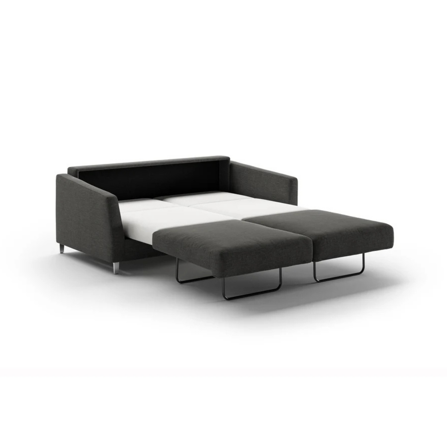Luonto Monika Fabric Queen Sleeper Sofa With Wood or Chrome Legs