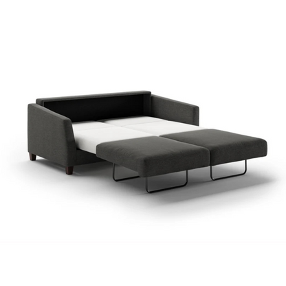 Luonto Monika Fabric Queen Sleeper Sofa With Wood or Chrome Legs