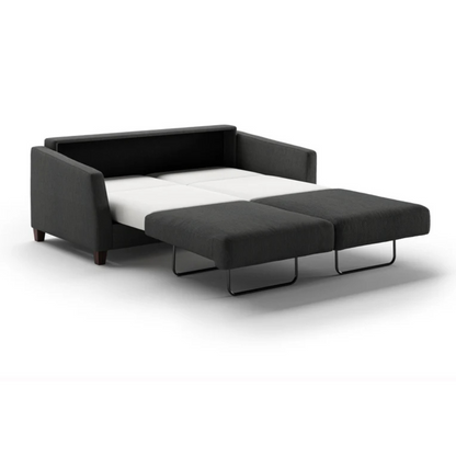 Luonto Monika Fabric Queen Sleeper Sofa With Wood or Chrome Legs