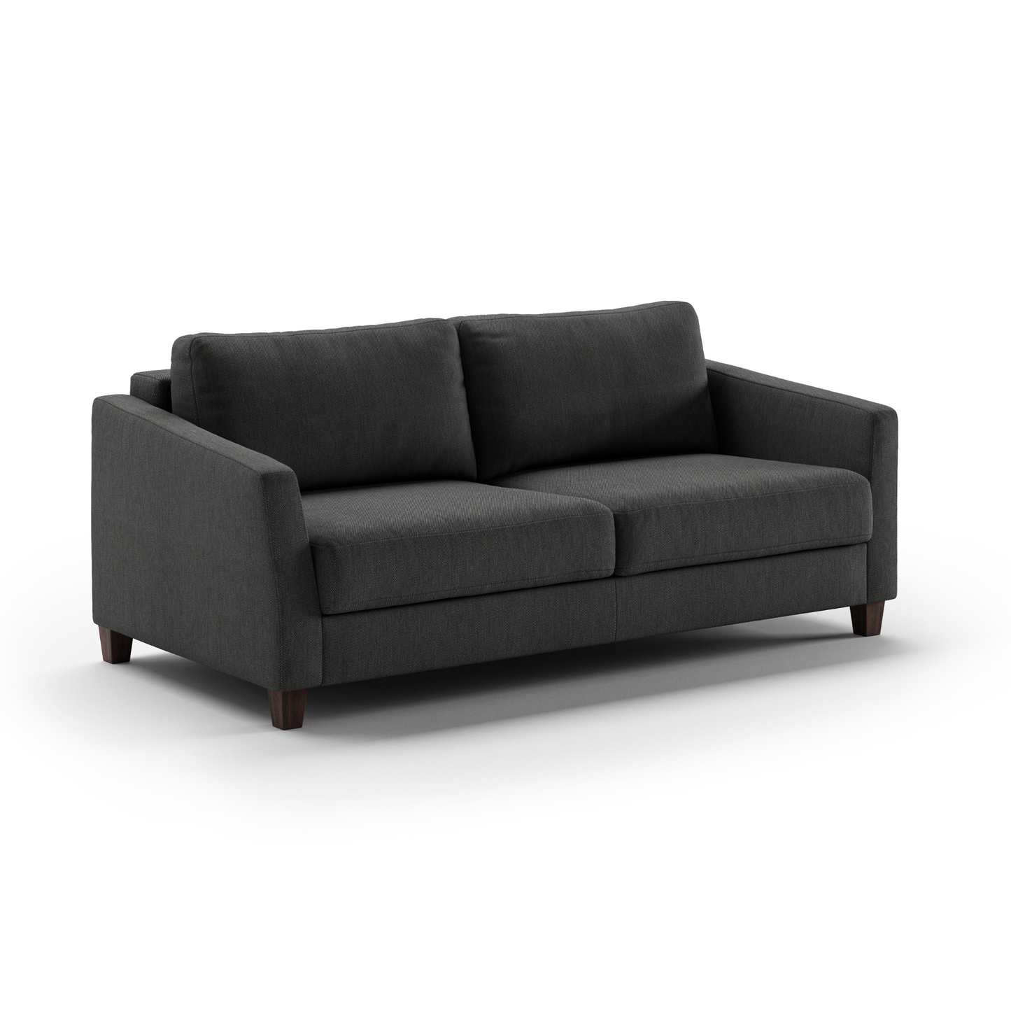Luonto Monika Fabric Sleeper Sofa With Wood & Chrome Legs