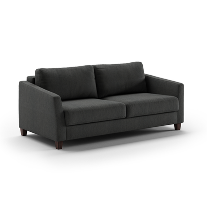 Luonto Monika Fabric Sleeper Sofa With Wood & Chrome Legs