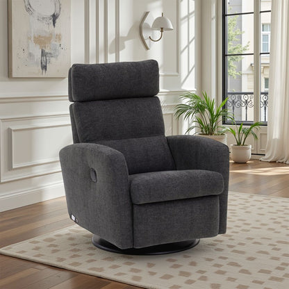 Luonto Sloped Fabric Power And Manual Recliner Chair