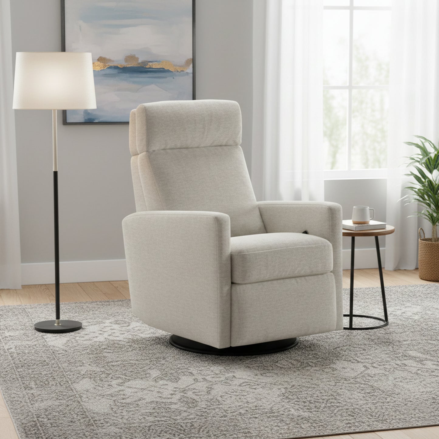 Luonto Track Fabric Power and Manual Recliner Chair