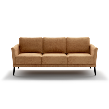 Luonto Viola 3-Seater Scandinavian Fabric Sofa With Durable Wood Frame